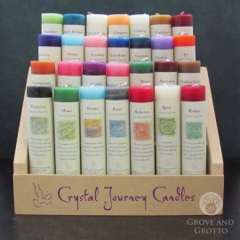 NEW Crystal Journey Herbal Magic PEACE Candle - Reiki Charged 7" Pillar
