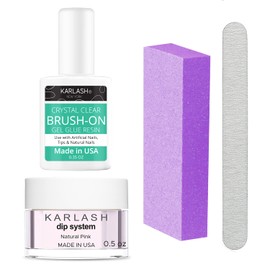 Karlash Karlash Nail Repair Kit for Broken Cracked Split Nails. Emergency Easy Quick Fix (Natural Pink)