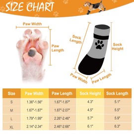 KOOLTAIL Non-Slip Dog Socks ¨C Outdoor Dog Shoes Waterproof Dog Shoes Paw Protection with Strap Traction Control for Hardwood