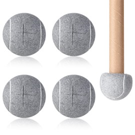 Precut Walker Tennis Balls Heavy Duty Tennis Balls for Walkers Pre Cut for Seniors Chairs for Furniture Legs and Floor Protection 4 Pcs