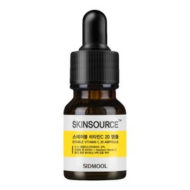 Skin Source 스킨소스 스테이블 비타민씨 20 앰플/3-O-에틸아스코빅애씨드 20%/미백/장벽관리 Skin Source Stable Vitamin C 20% Ampoule/3-O-Ethyl Ascorbic Acid 20%/Whitening/Barrier Care [Skin Source Vitamin C 20% Ampoule + 1 Eye Patch_i75]