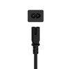 Hama Power cable, Euro plug to 2-pin socket (double groove),