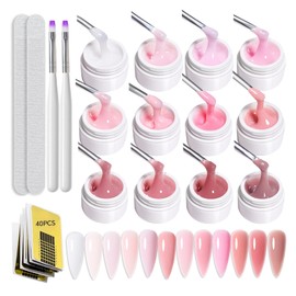GZSYY Builder Gel for Gel Nails Builder Gel for Gel Nails 12 Colours UV Gel Nail Gel World of Nails Design Gel Builder Gel for Nails