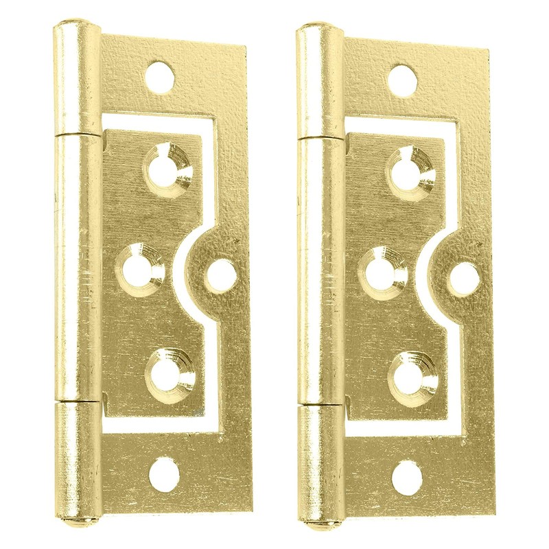 Brass Plated Hinges Door Flush Hinges 75mm/3-Inch Heavy Duty Hurl