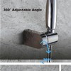 BRIOTA Shower Head Holder, 360° Adjustable Angle Shower Bracket, Shower