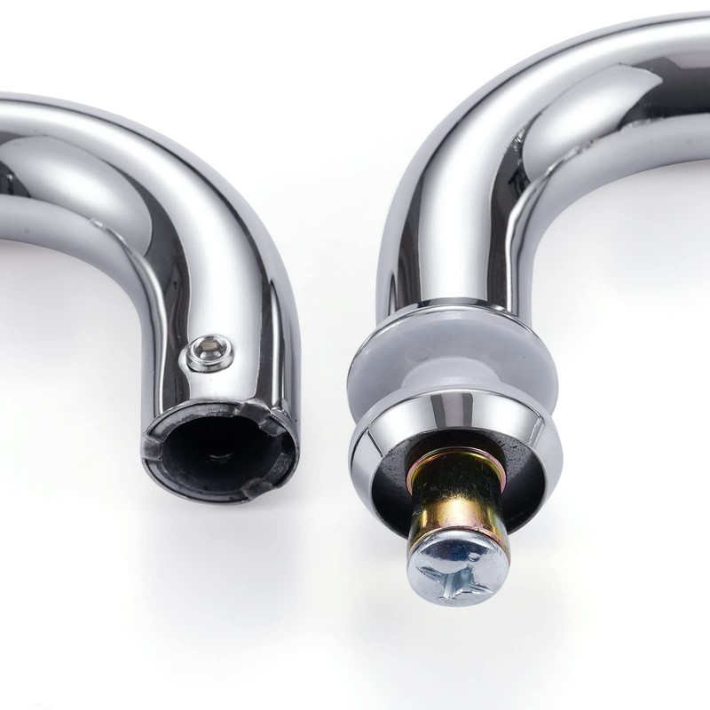 Ranbo Polished Chrome 6" （CTC） Tubular Back-to-Back Shower Door Handle，3/4"