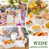 Maxdot 50 Pack Disposable Food Containers with Lids Paper Food