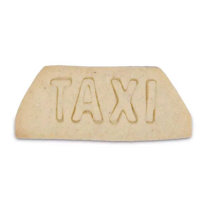 Staedter Embossing Taxi Cookie Cutter, Stainless Steel