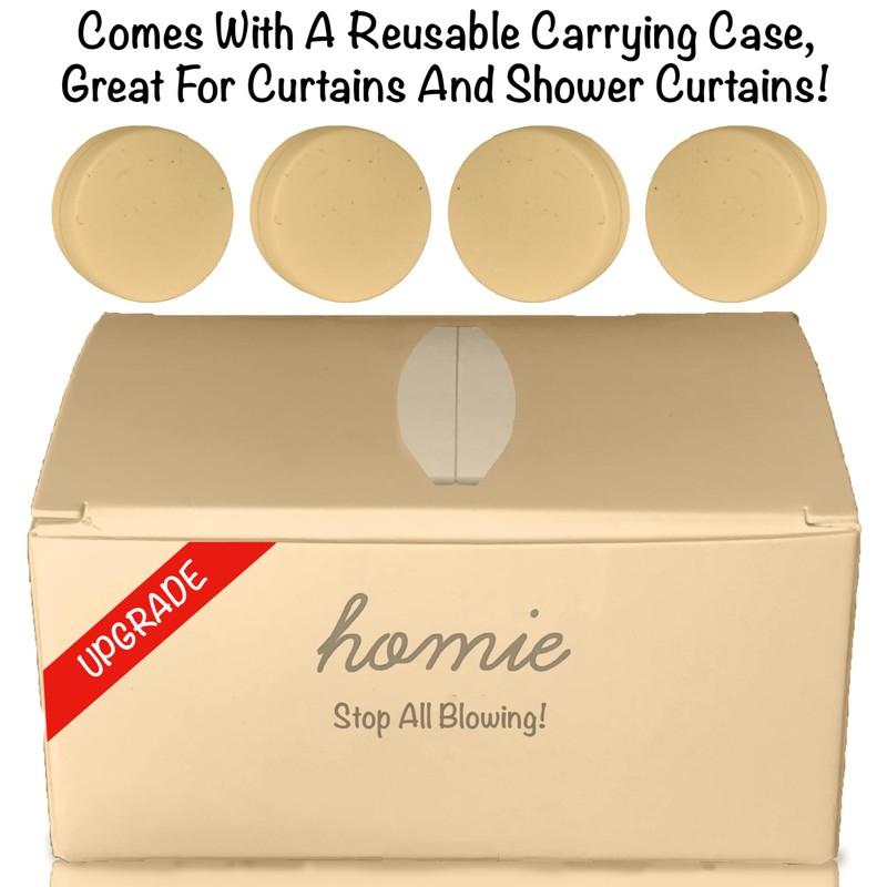 Magnetic Curtain Weights 8 Pack of Waterproof Magnets + Carrying