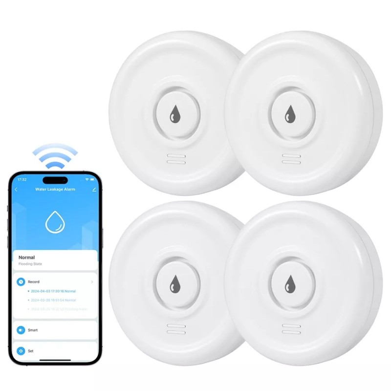 Universal Smart Water Leak Sensor Detector APP Alarm WiFi Home