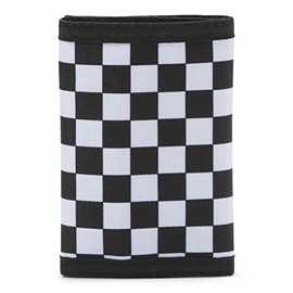 TEST Vans cartera The Slipped Wallet, Tablero de damas blanco y negro., Una talla, portafolios deslizada