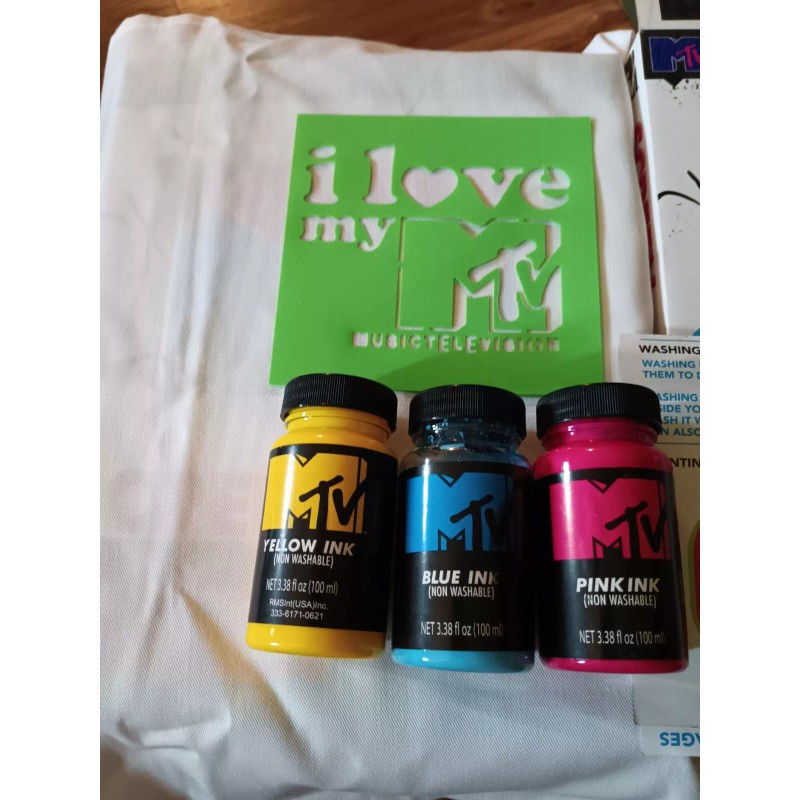 MTV Screen Printing DIY Kit - New, 4 Print MTV