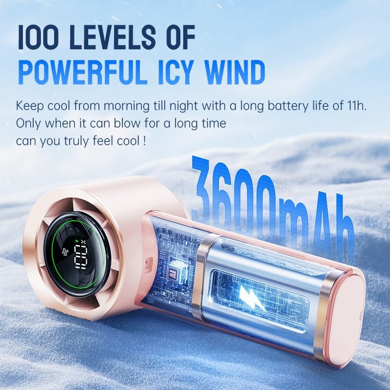 MUXNW Mini Face Fan For Skincare: Portable Small Pocket Handheld