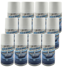 Quality Chemical Metered Aerosol Fragrance Refill Can - For Automatic Air Freshener Spray Automatic Refill - Fresh Linen 7.25 oz (Pack of 12)