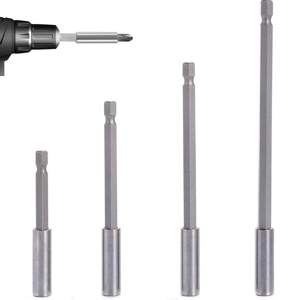 4PCS Strong Magnetic Drill Bit Extension Holders, 2.4" / 2.9"