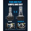 CHOPDARK H11B H7 H11 Light Bulbs Combo, 50W 6500k White