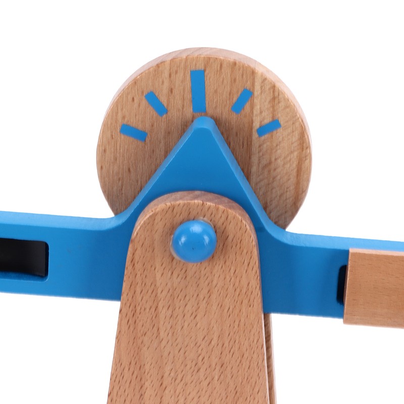 Wooden Weighing Scale Toy Set Educational Balancing Scale Toy Math