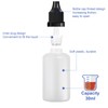 DONQL 26pcs 30ml Dropper Bottle, Empty Squeezable Dropper Bottles, Eye