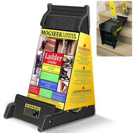 Ladder Leveler, Ladder Tool Extension Ladder, Ladder Leveling Tool, Stair Ladder with Storag Stable Platform for All Surfaces and Uneven Ground