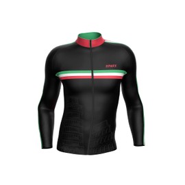 Sparx Men Winter Cycling Jerseys Bike Bicycle Long Sleeve Thermal Fleece Cold Weather Jacket (Italy, Small)