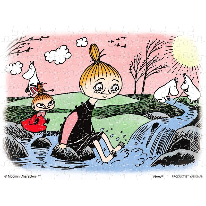 MOOMIN 150 Piece Jigsaw Puzzle in the Spring Brook [Petite