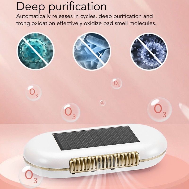 Solar Powered Car Air Purifier Car Air Freshener Solar Energy