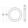 sourcing map Fluorine Rubber O Rings, 7mm OD, 5mm Inner