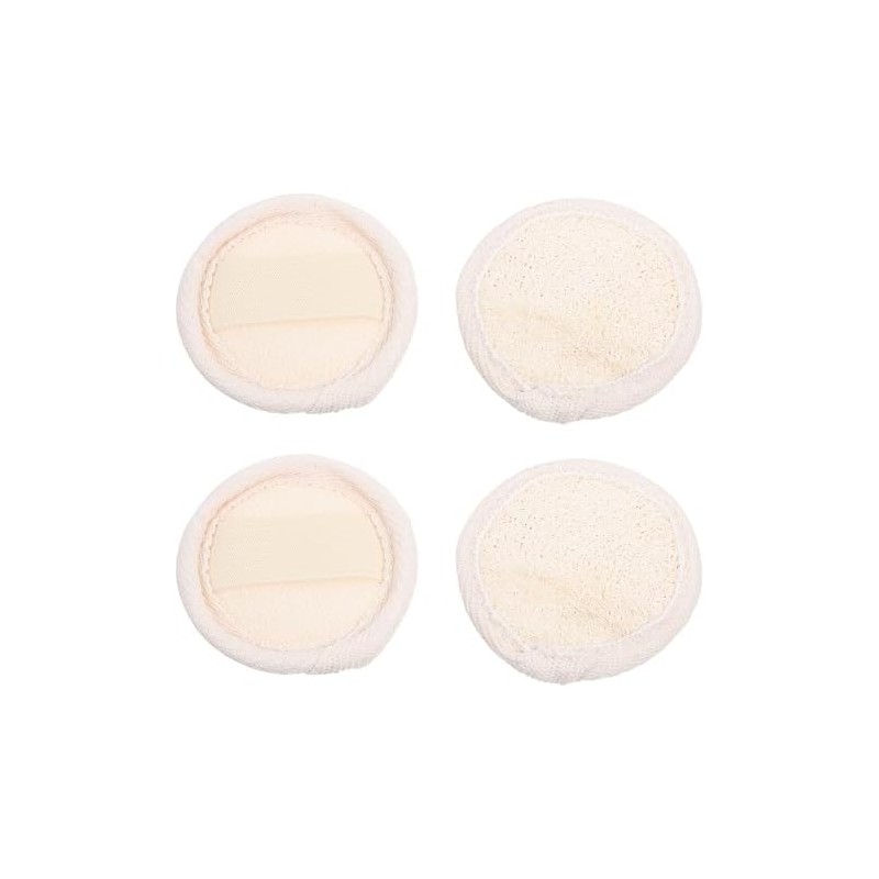 Almohadillas Exfoliantes de Lufa para Limpieza Facial, Suave y Absorbente,