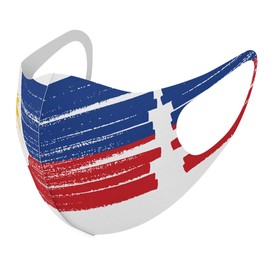 Design Mask, Set of 2, Polyester, Washable, Cloth Mask, Unisex, Flag Philippines