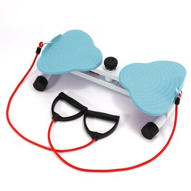 AMLANG Exercise Twist Boards,Waist Twister Machine Exercise,Ab Machine With 300lbs  Weight Balance Board for Home Fitness with Resistance Bands - Color: Blue