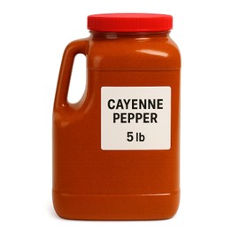 Cayenne Pepper Powder | Ground Cayenne Red Restaurant Grade Spicy Seasoning (5 Pounds (80 OZ Bottle))