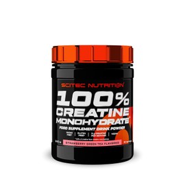Scitec Nutrition 100% Creatine Monohydrate – Vegan – 3g per Serving – Performance Boost for High-Intensity Workouts – 300 g, Strawberry-Green Tea