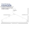 Utopia Home Plastic Hangers 50 Pack - Clothes Hanger with