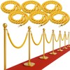 6PCS Gold Braided Rope - 5FT Elegant Rope for Stanchion