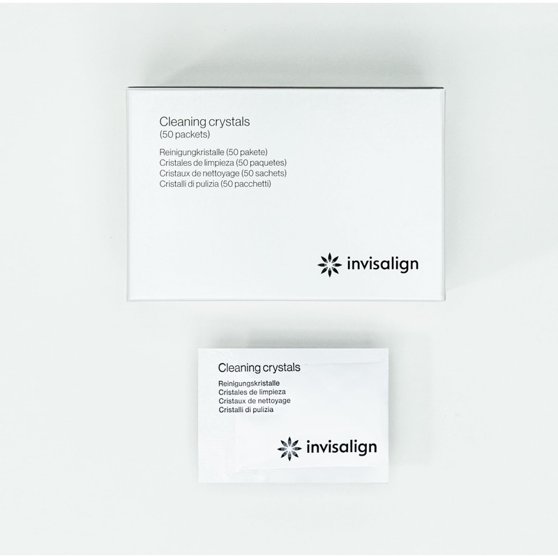INVISALIGN Cleaning Crystals for Clear Aligners and Retainers, (50 Packets)