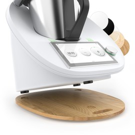 Siegvoll Sliding Board for Thermomix TM6 TM5, Thermomix Board Glider Effortless Moving, Oak, Thermomix Accessories