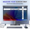 ZCAZY Hanging 32 Inch Computer Privacy Screen Filter, Hanging Computer