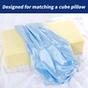 HOMBYS Pillowcase for Cube Shape Pillow-Silky and Smooth Satin Pillowcase