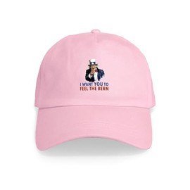 CafePress Bernie Uncle Sam Unique Adjustable Baseball Hat Pink