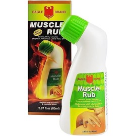 1 Pack - Eagle Essentail Muscle Rub Oil - Dau Xoa Bop Hieu Con O - 85mL per Bottle - Made in Singapore