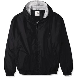 Augusta Sportswear X-Large Hooded Taffeta Jacket/Fleece Lined, Black