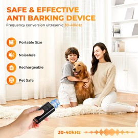 Bubbacare Antibarking Ultrasonic Device, Handheld Device for Dogs, Powerful Dog Barking Stop with LED, Anti-Bark for Indoor and Outdoor Use, Anti Dog Barking for Small, Medium, Large Dogs