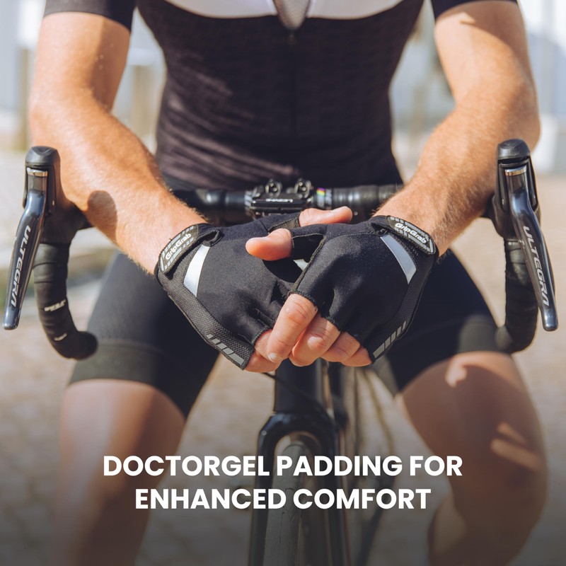 GripGrab SuperGel 6mm DoctorGel Padded Short Finger Summer Cycling Gloves