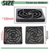 AERZETIX - C15117-80 x 80 mm protective grille for PC