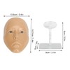 Silicone Makeup Practice Full Face Board with 20ml Cleansing Oil