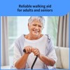 Medline Aluminum Quad Cane with Small Base for Balance, Knee