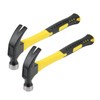 KEILEOHO 2PCS 8oz Claw Hammer, 27.5cm Steel Curved Claw Hammer,
