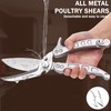 SLEMOON Heavy Duty Poultry Shears Kitchen Salad Scissors for Chicken