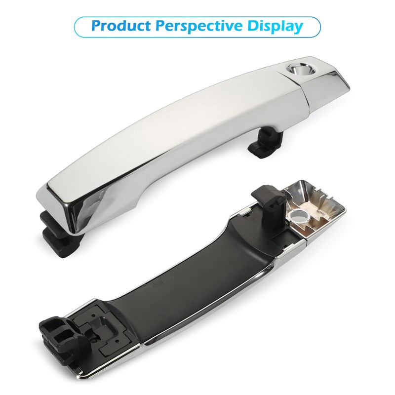 Front Left Exterior Door Handle with Keyhole for Armada 2007-2010,