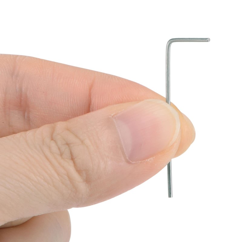 sourcing map 5 Pack 0.9 mm Hex Key L-Shape Long